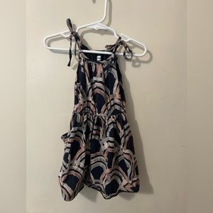 tea tie shoulder dress with pockets. Size 3t.
